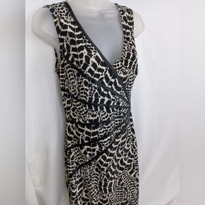 Mobwife Fairy Grunge Artsy Whimsigoth Black Cream midi Dress